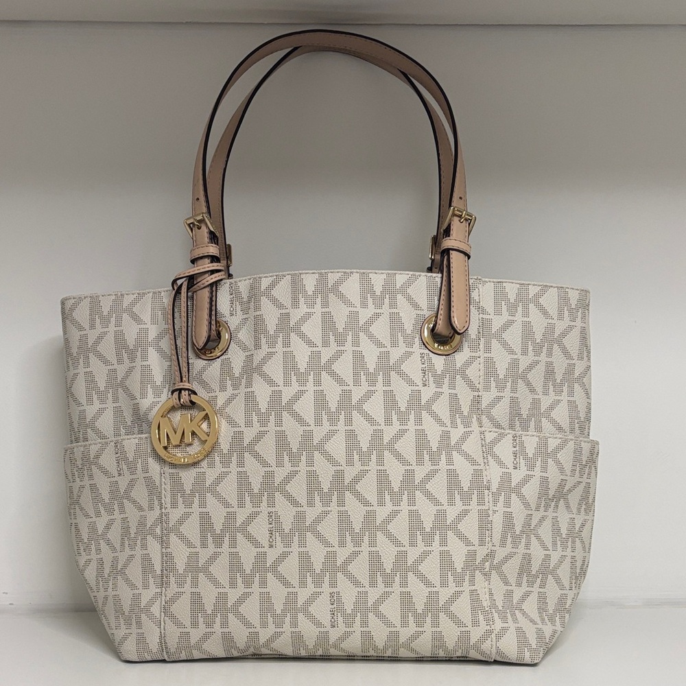 Michael Kors Cream Signature Tote